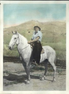 Eddie Todorovich on horseback